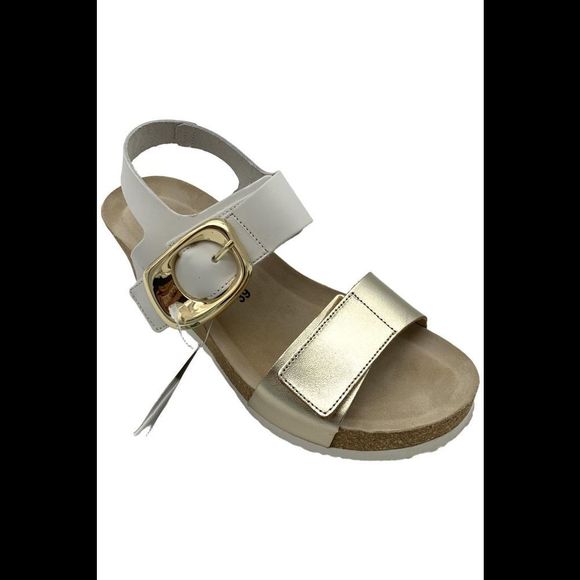 Mephisto Women's Leandre Sandals Gold Vega - Medium - Picture 1 of 3